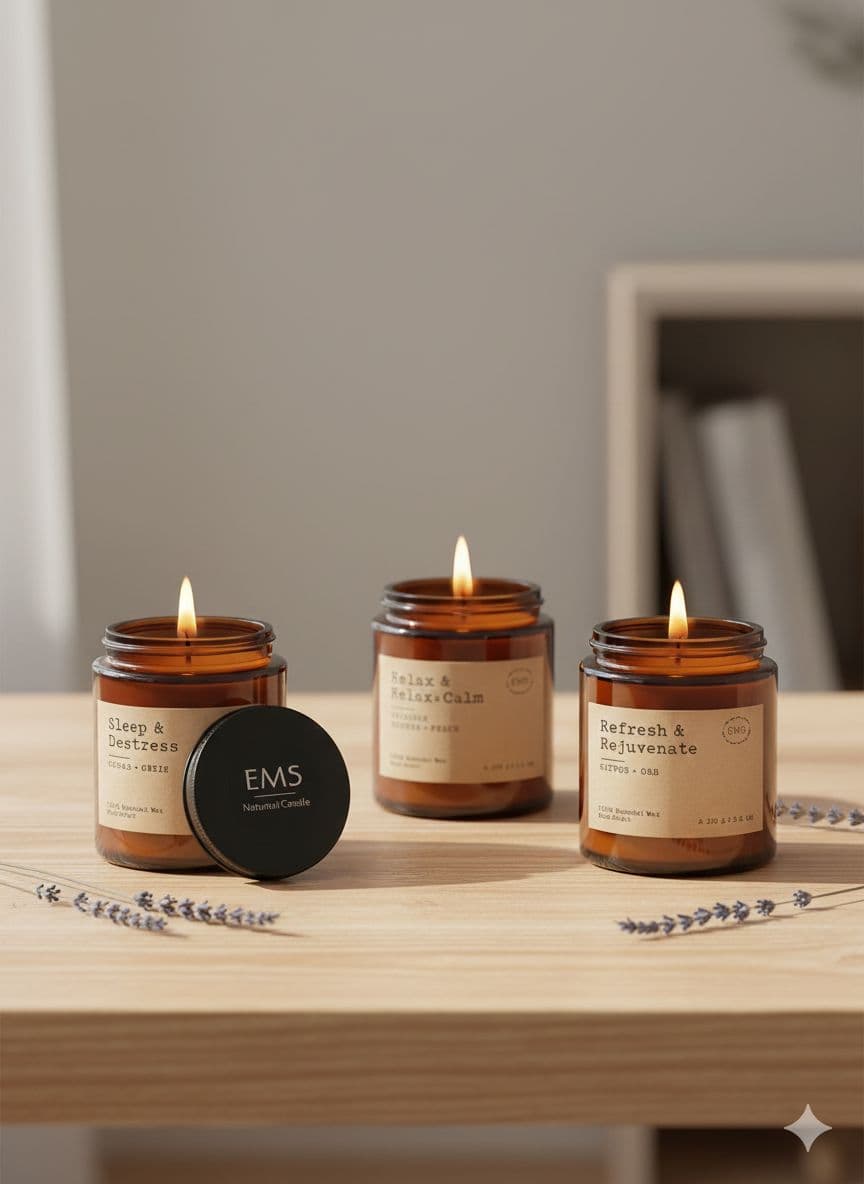 Calming Aroma Candles for Pregnancy | Stress Relief, Relaxation & Peaceful Sleep Support