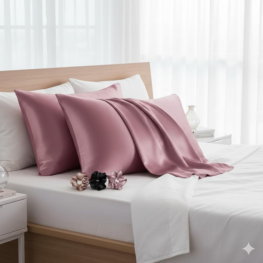 Silk Pillowcase for Pregnancy | Soft, Skin-Friendly & Hair Protection Pillow Cover